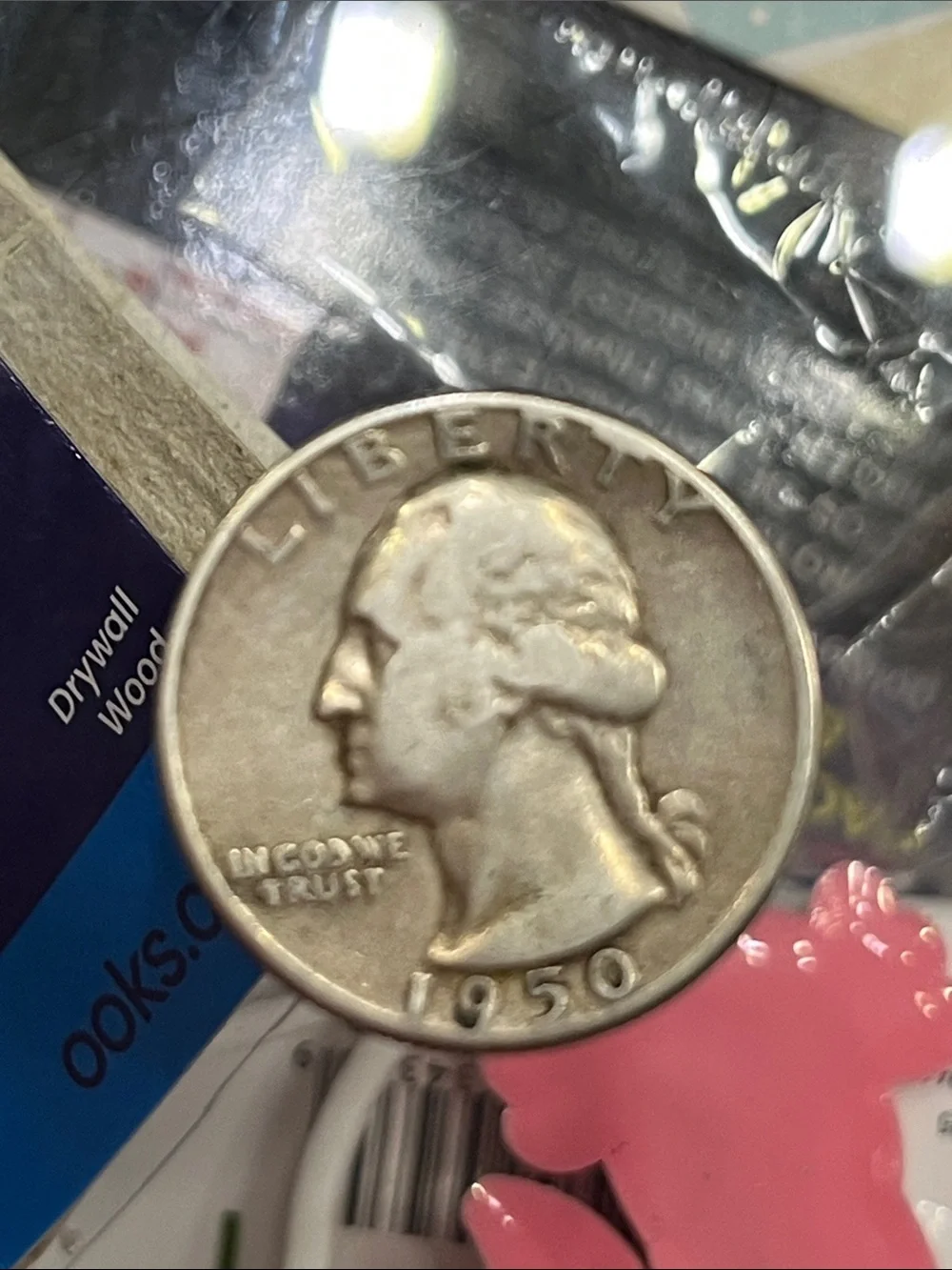 liberty Silver Tone Quarter Coin collectible